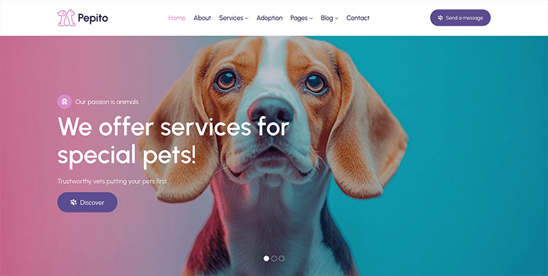 Pepito - Pet Care & Veterinary Template