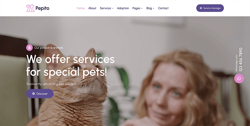 Pepito - Pet Care & Veterinary Template