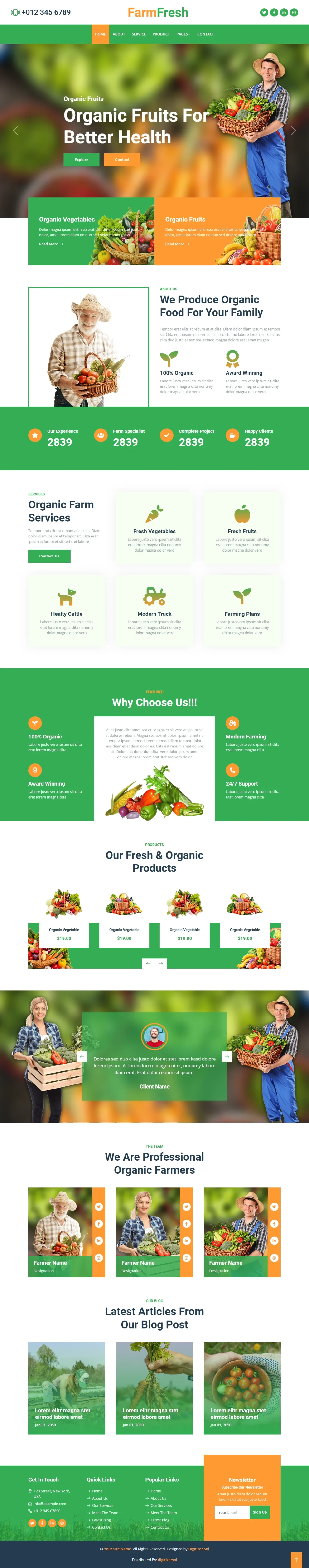 Farmfresh WordPress Themes