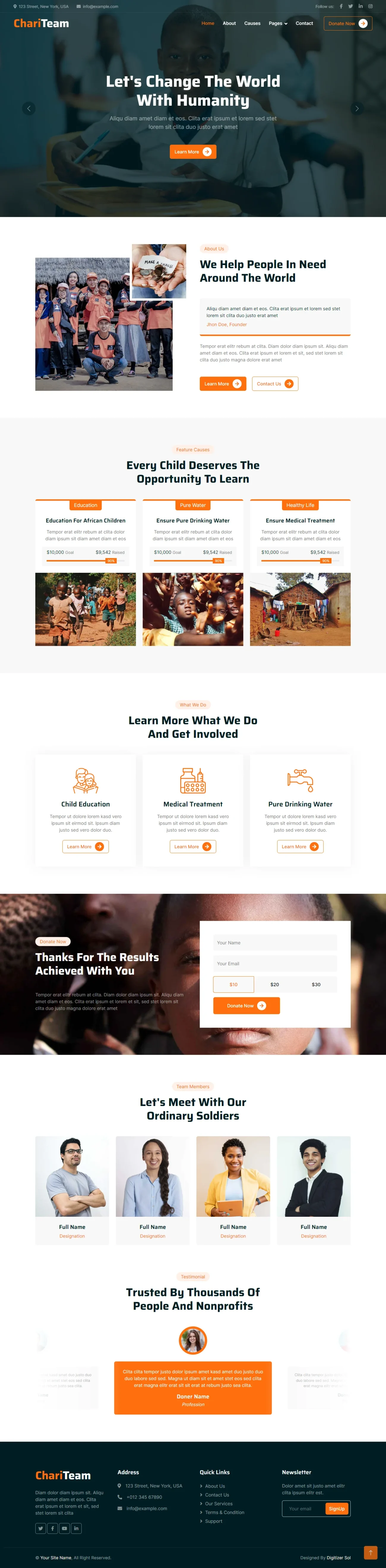 Free charity WordPress Themes