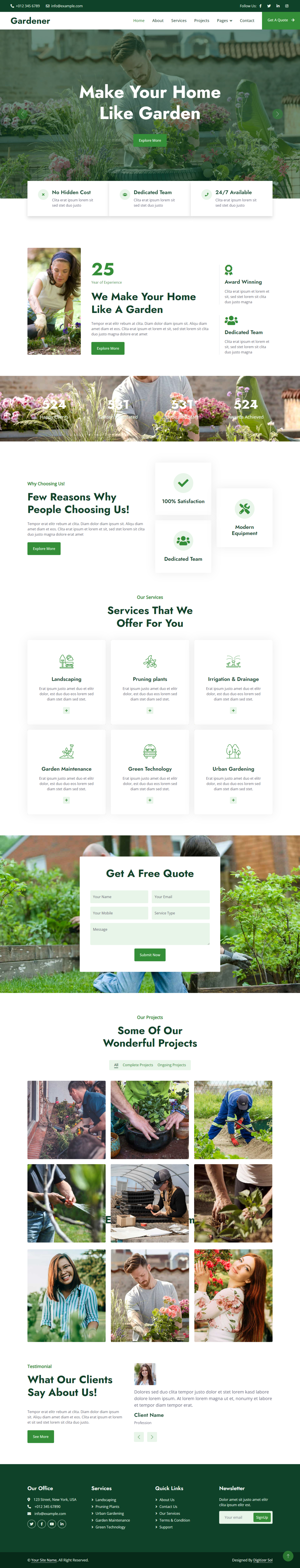 Gardening WordPress Themes