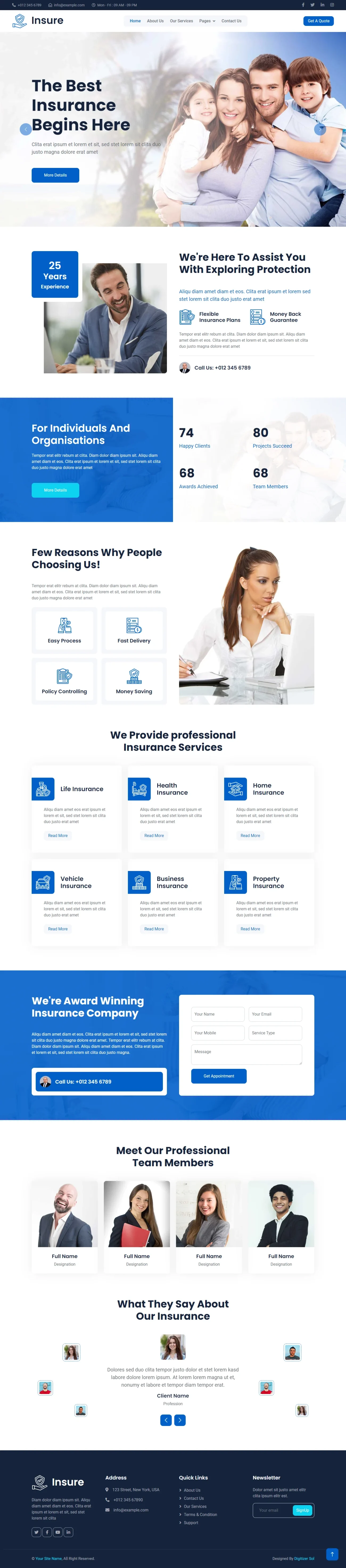 Insurance WordPress Themes