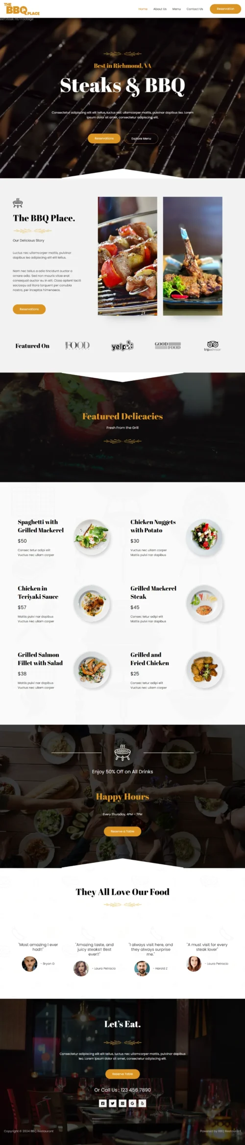 BBQ Restaurant digitizer sol WordPress Themes