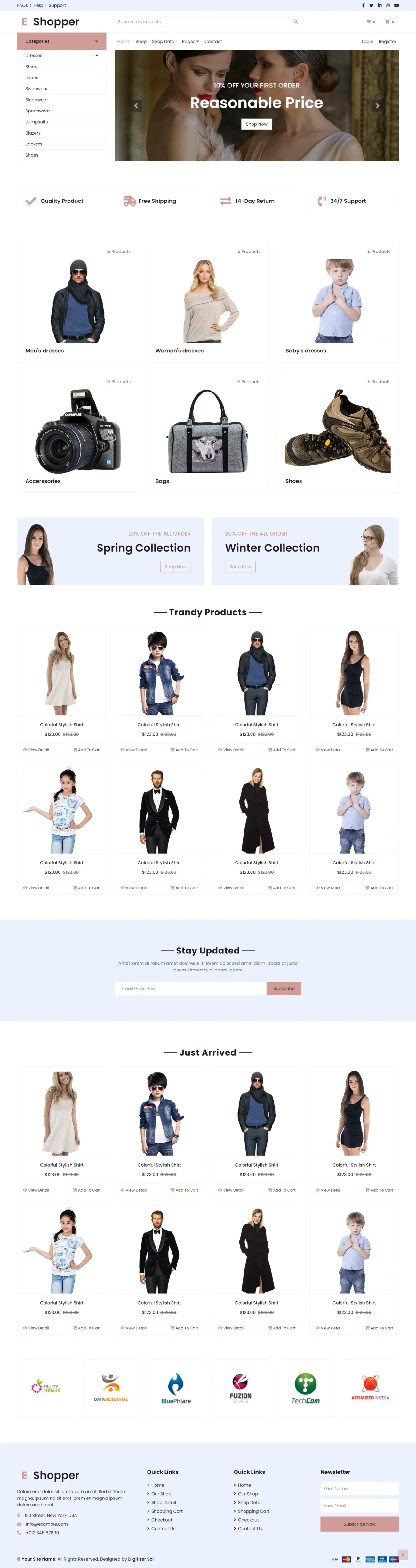 Bootstrap Shop digitizer sol WordPress Themes