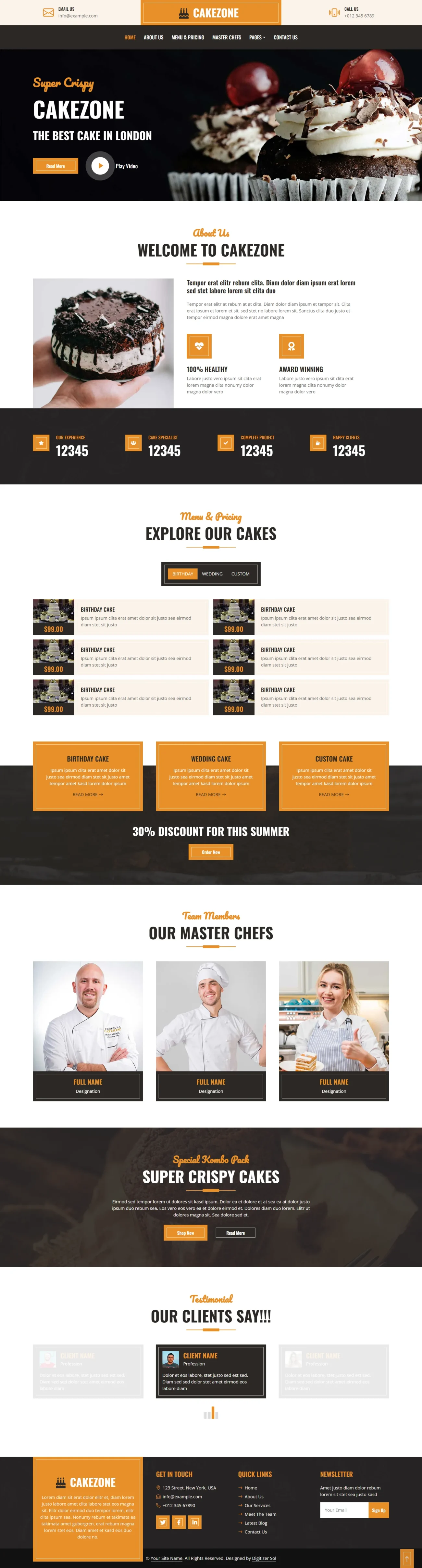 Cake Shop digitizer sol WordPress Themes