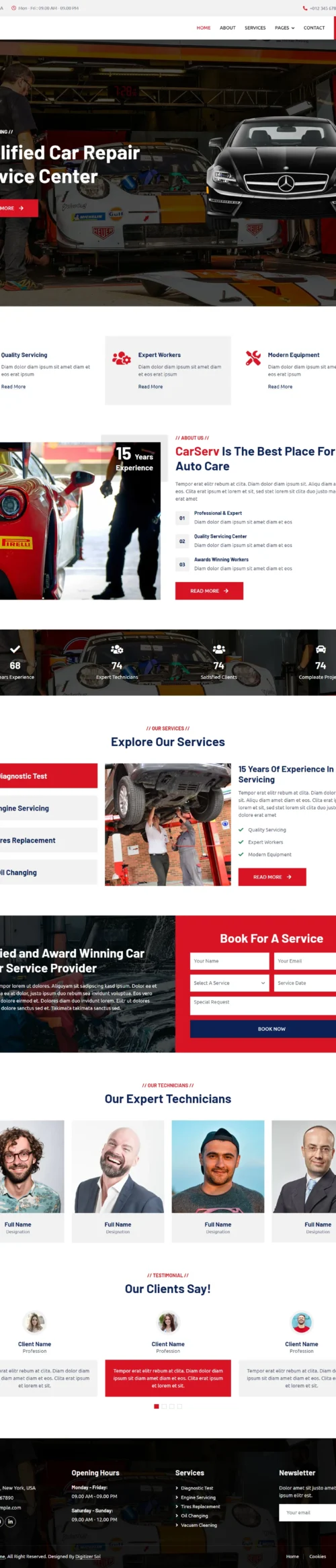 Car Repair digitizer sol WordPress Themes