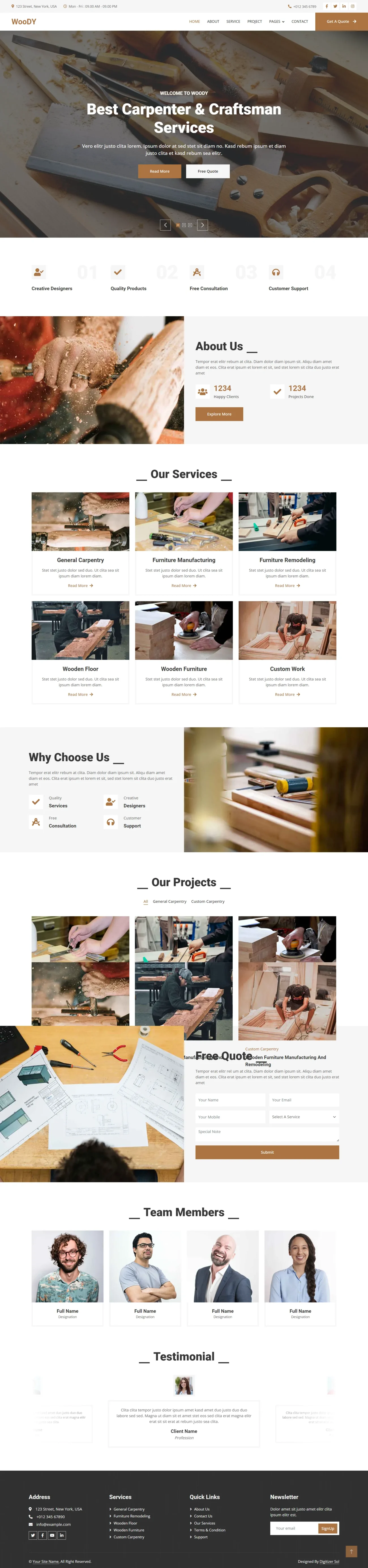 Carpenter digitizer sol WordPress Themes