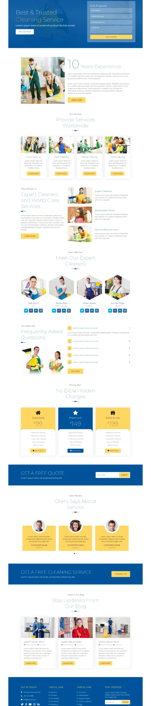 Cleaning Company digitizer sol WordPress Themes