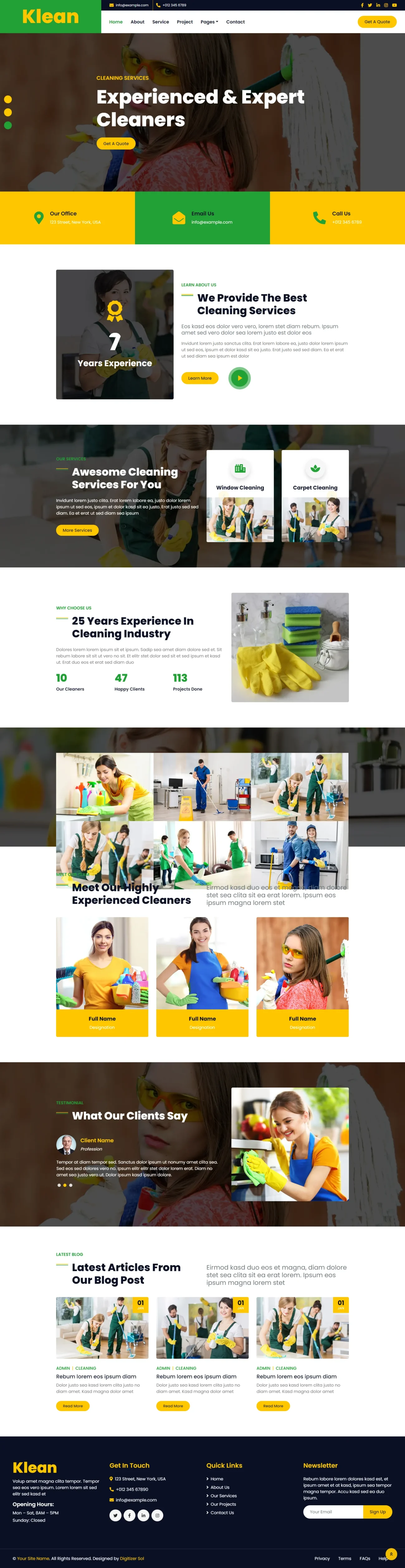 Cleaning Services digitizer sol WordPress Themes