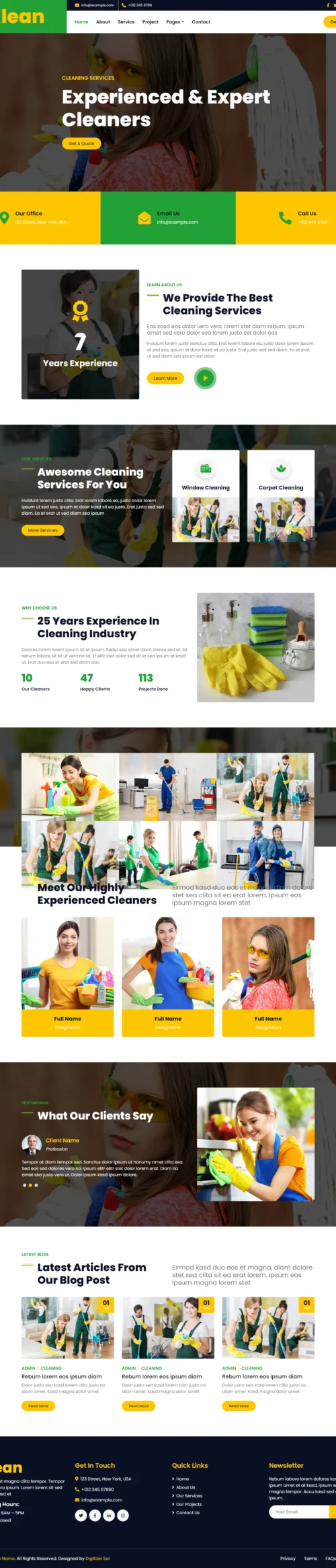 Cleaning Services digitizer sol WordPress Themes