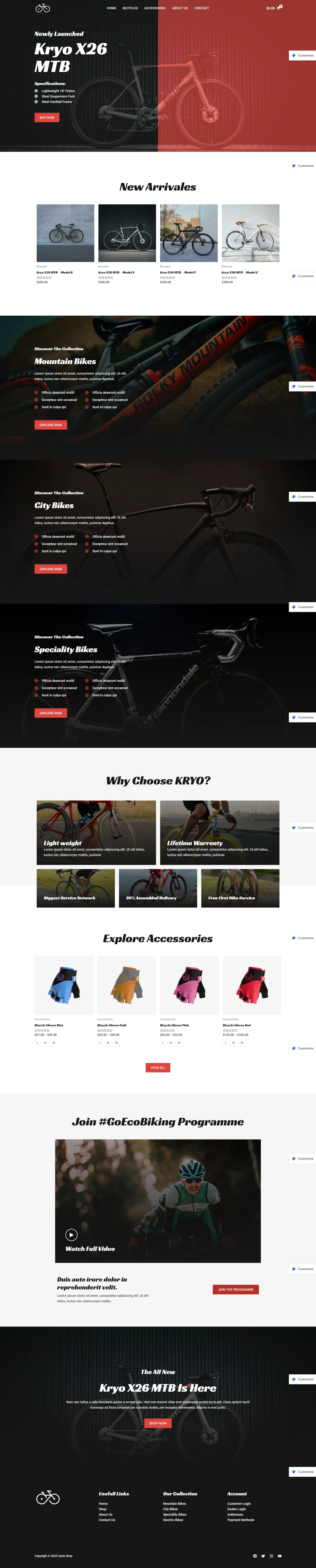 Cycle Shop digitizer sol WordPress Themes