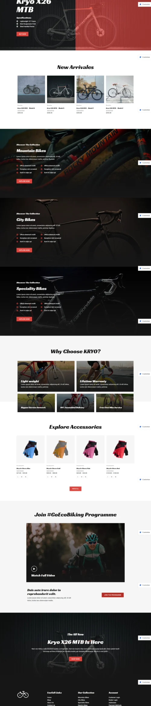 Cycle Shop digitizer sol WordPress Themes