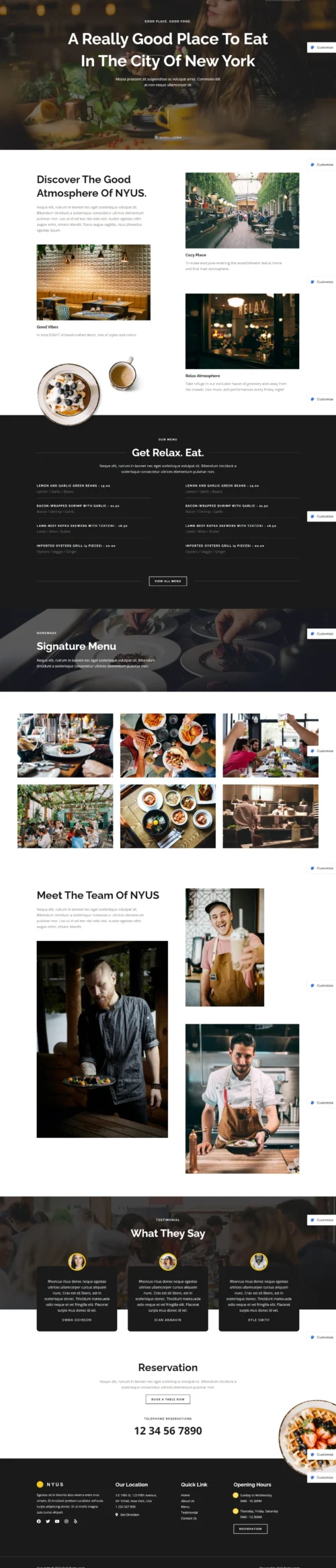 Deli Restaurant digitizer sol WordPress Themes