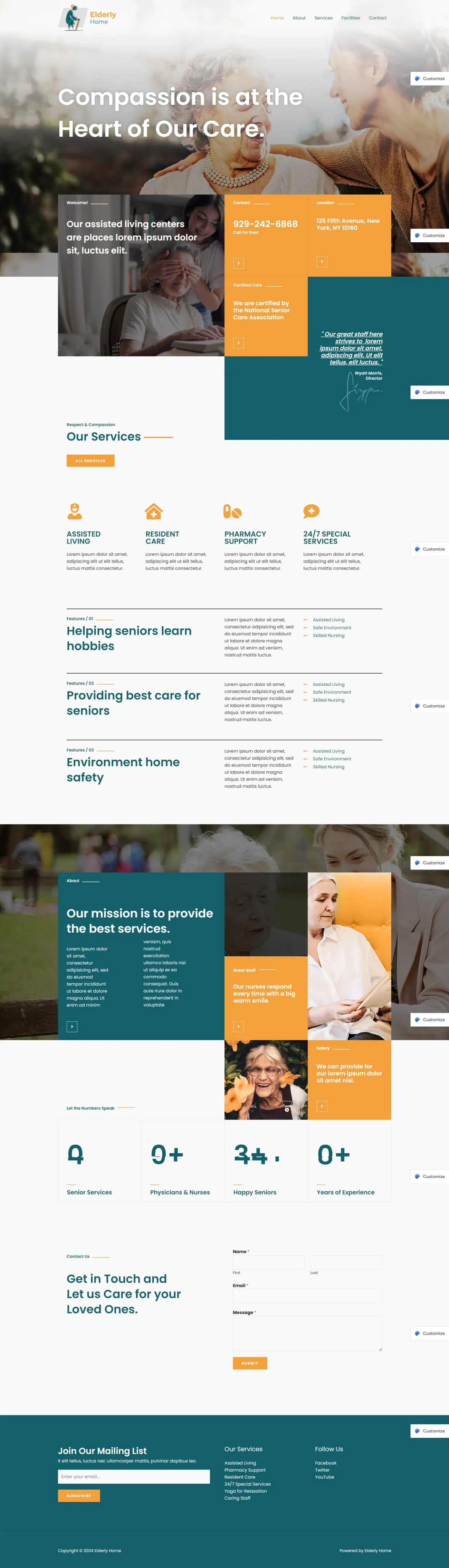 Elderly Care digitizer sol WordPress Themes