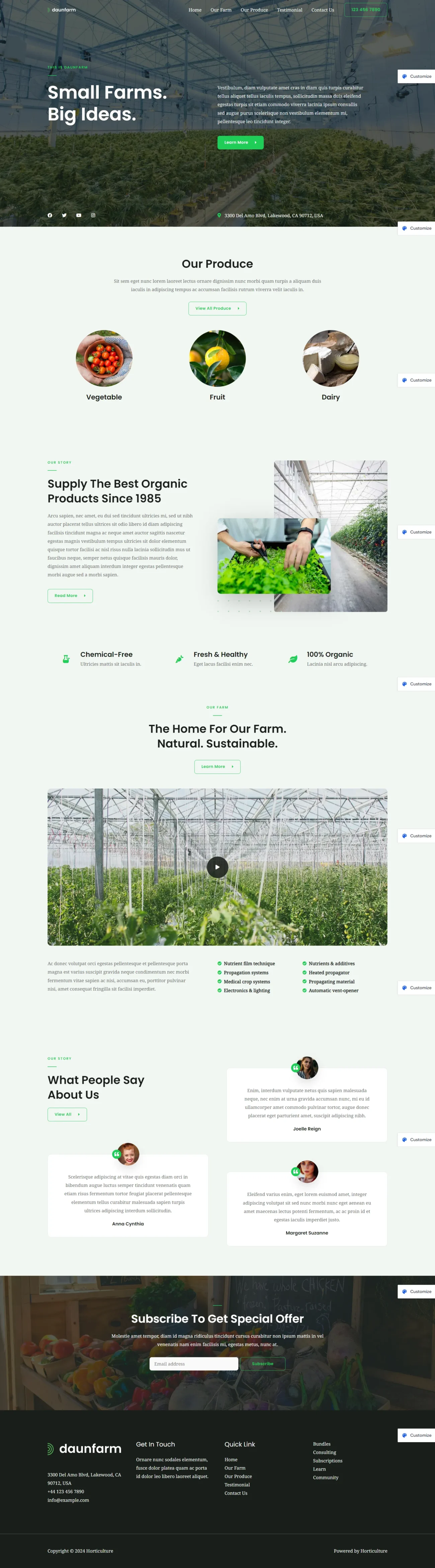 Horticulture digitizer sol WordPress Themes