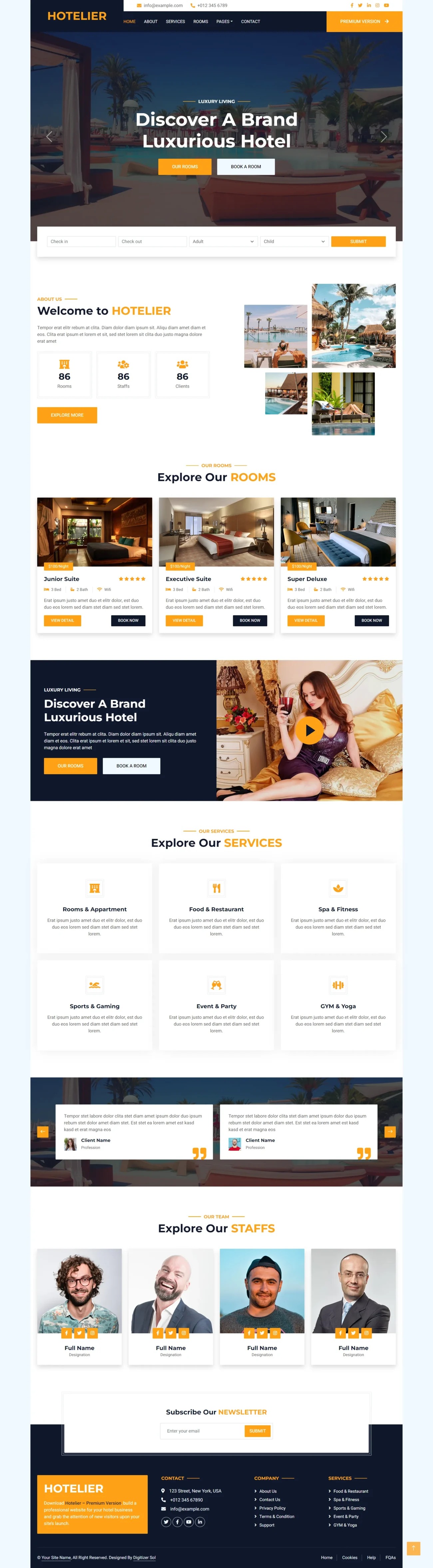 Hotel digitizer sol WordPress Themes