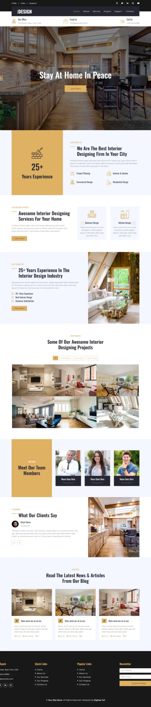 Interior Design digitizer sol WordPress Themes