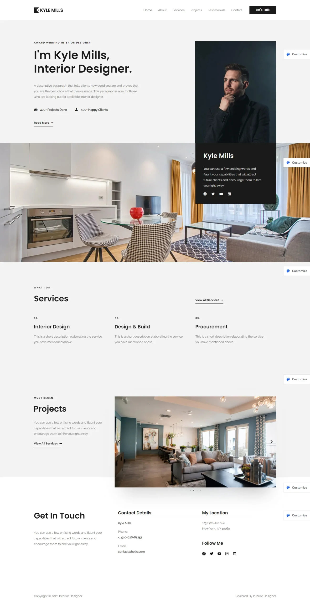 Interior Designer digitizer sol WordPress Themes