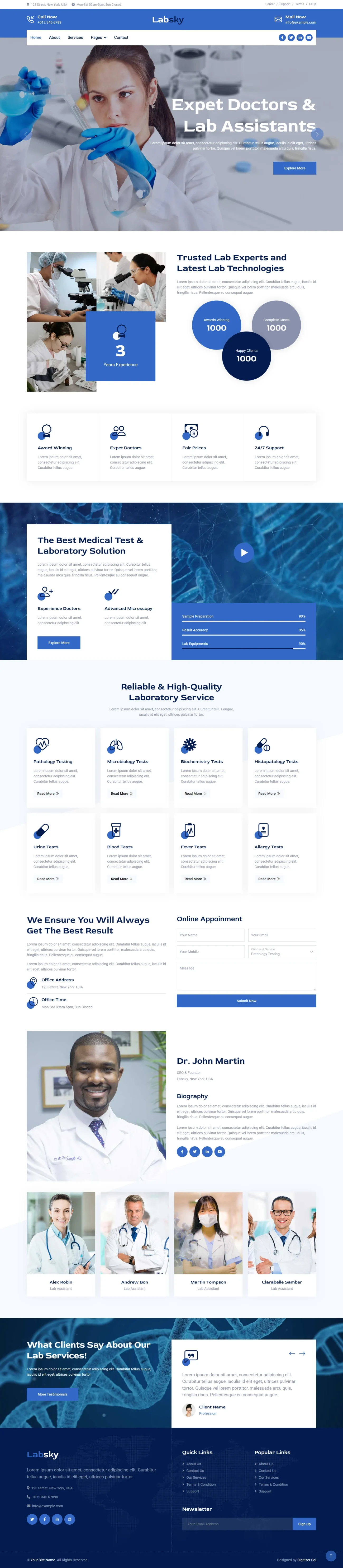 Laboratory Html digitizer sol WordPress Themes