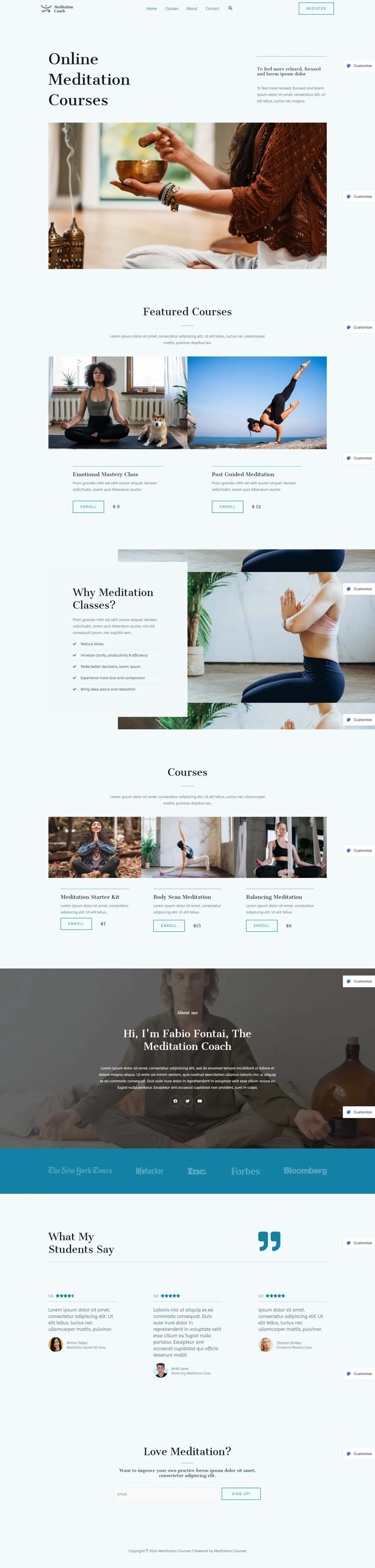 Learn Meditation digitizer sol WordPress Themes