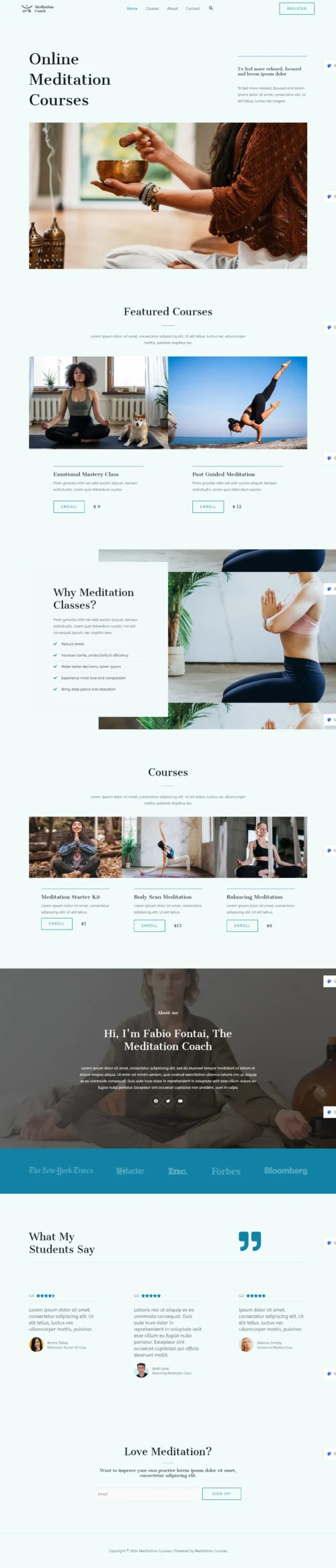 Learn Meditation digitizer sol WordPress Themes