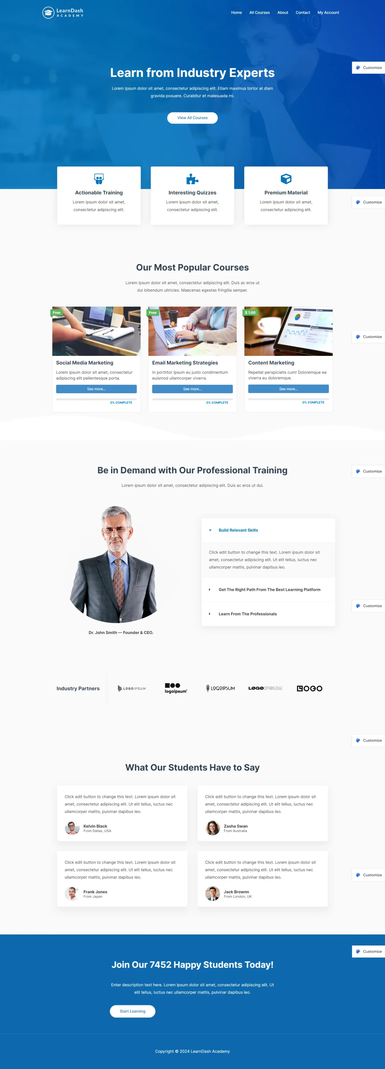 Learndash Academy digitizer sol WordPress Themes