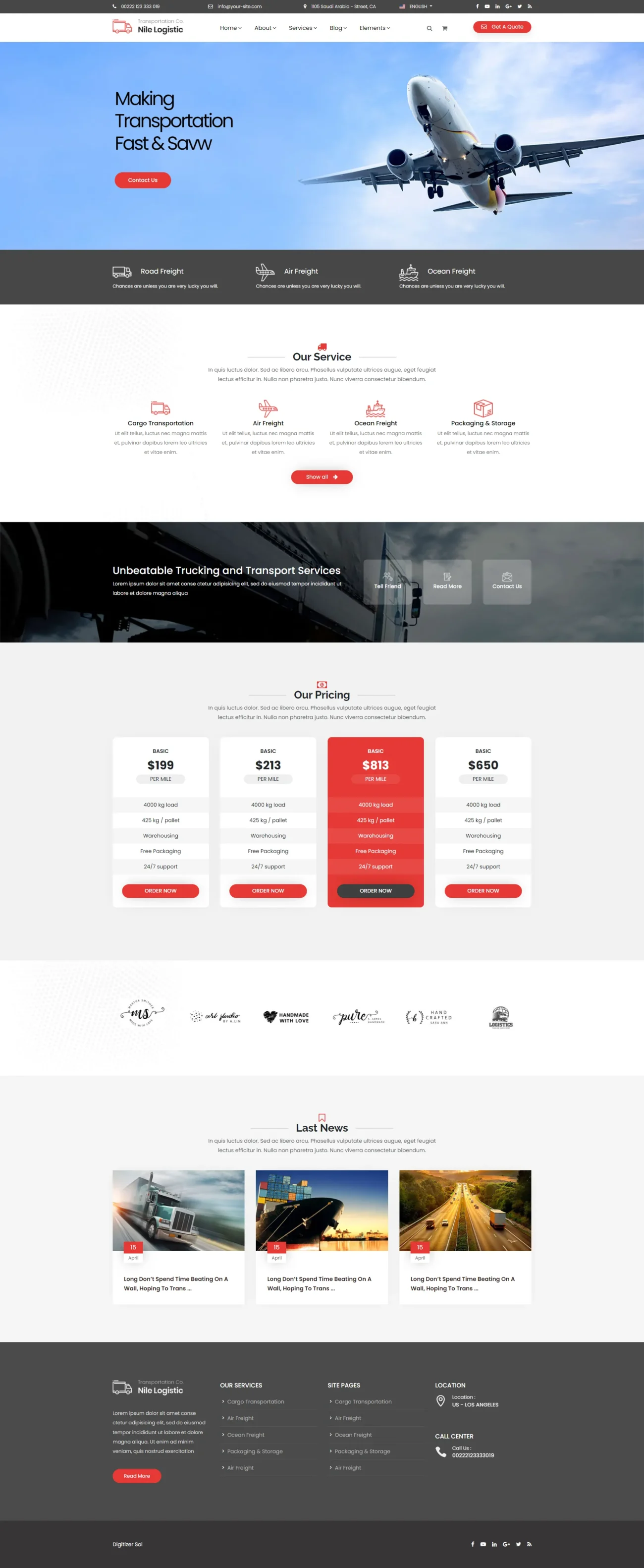 Logistics Air Freight digitizer sol WordPress Themes