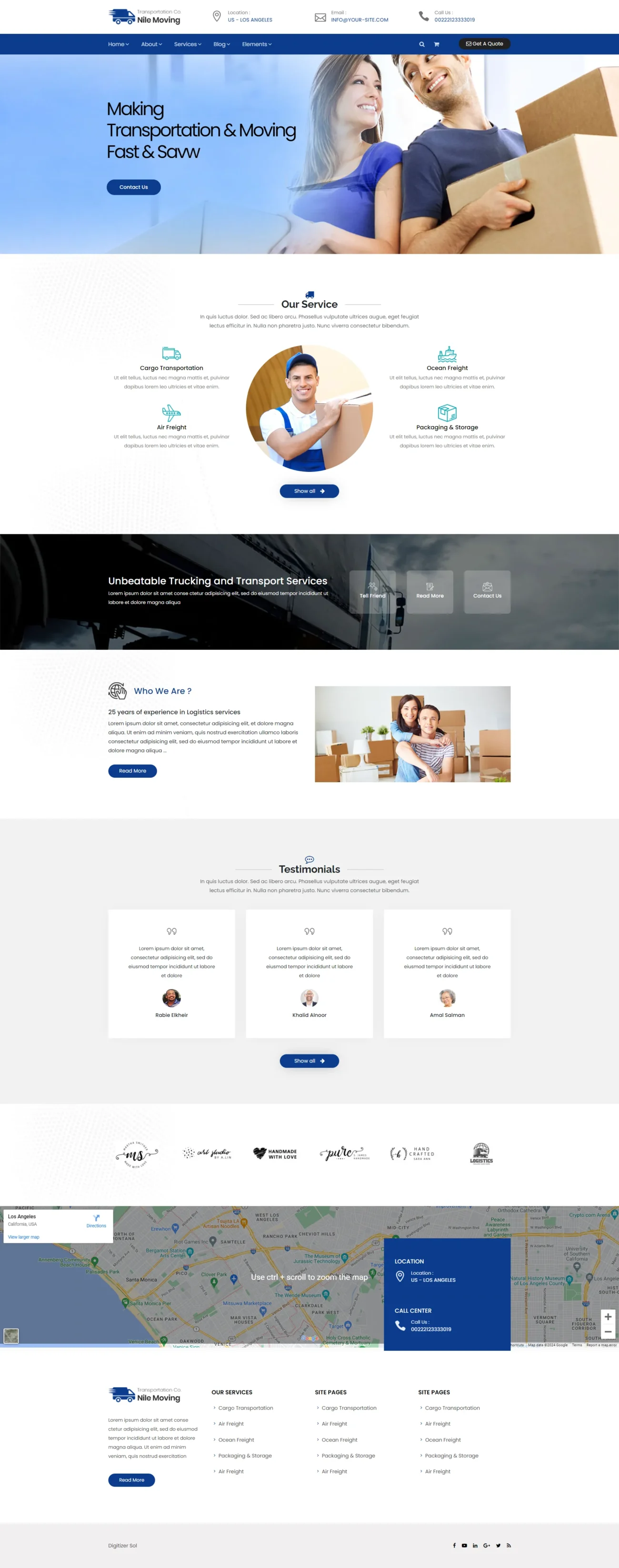 Logistics Packaging and Storage digitizer sol WordPress Themes