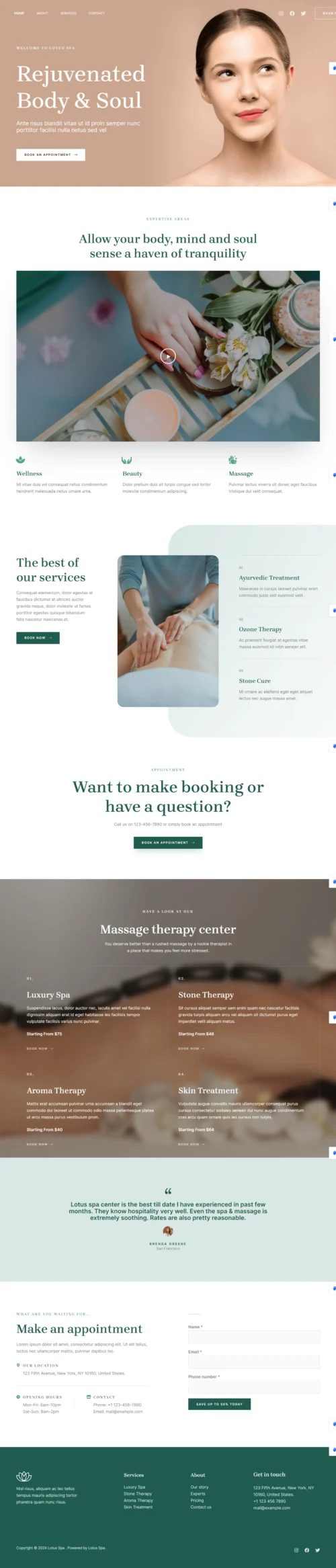 Lotus Spa digitizer sol WordPress Themes