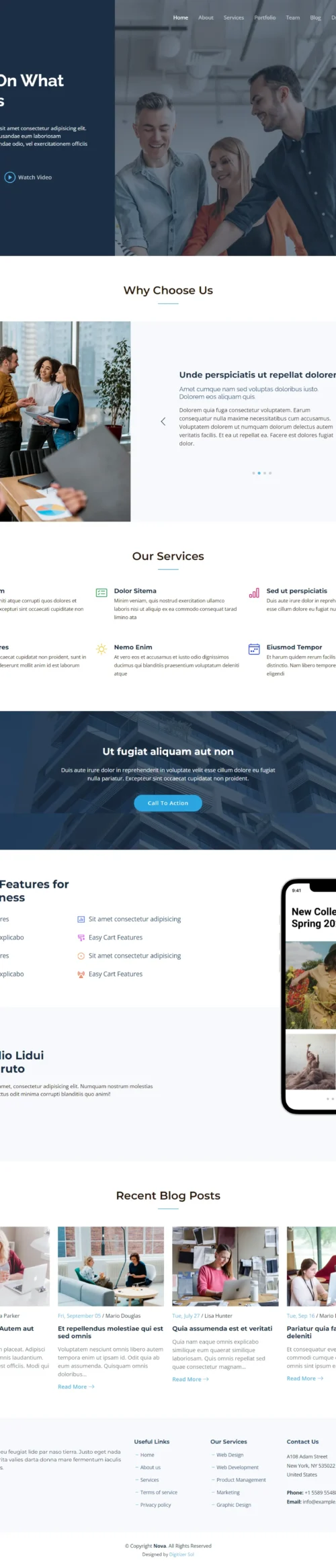 Nova digitizer sol WordPress Themes