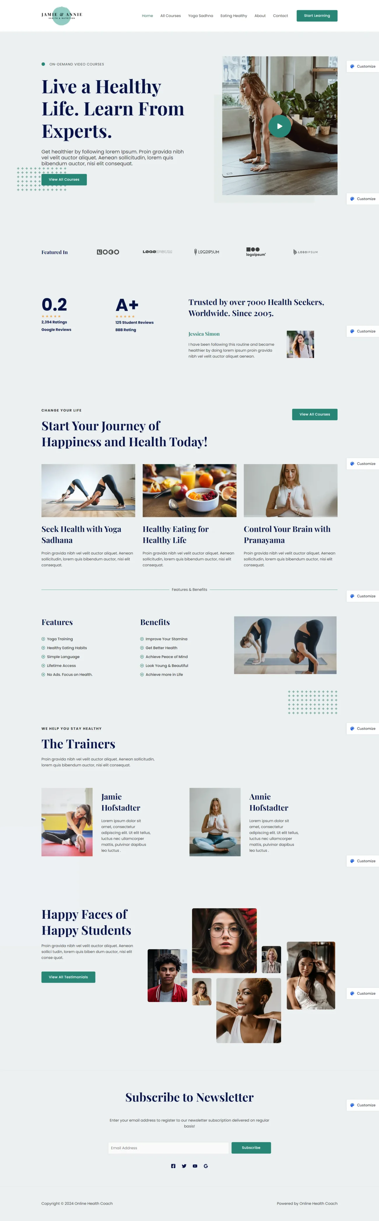 Online Health Coach digitizer sol WordPress Themes