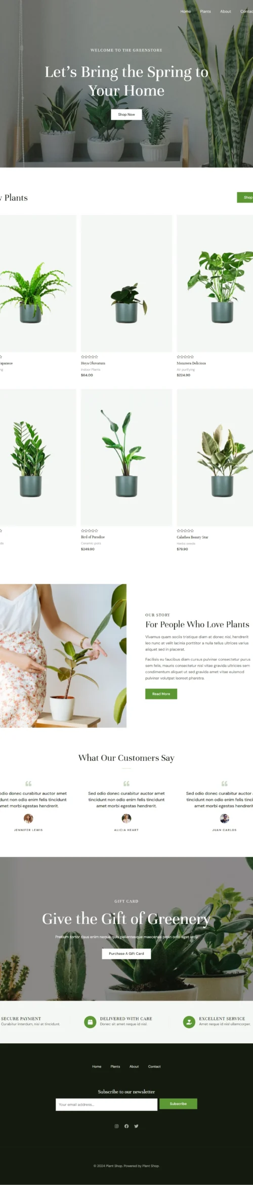 Plant Shop digitizer sol WordPress Themes