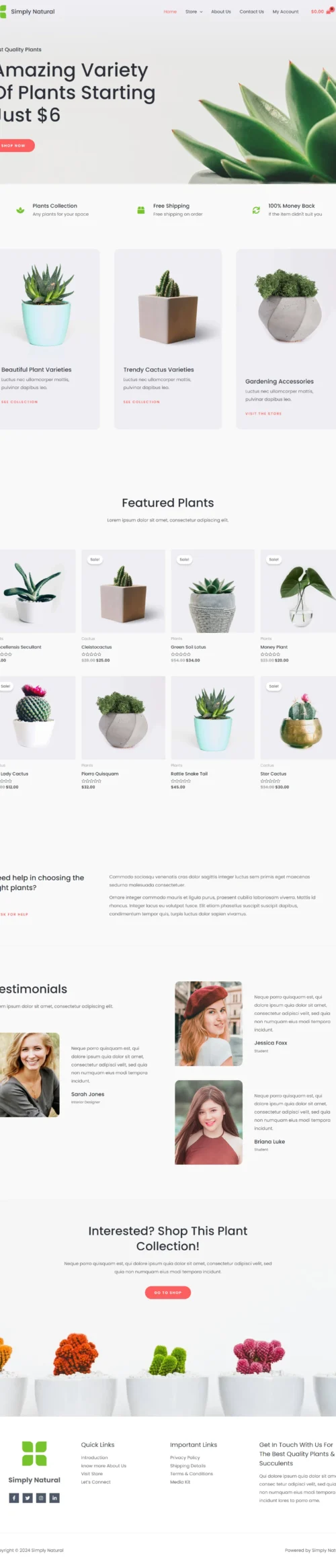 Plant Store digitizer sol WordPress Themes