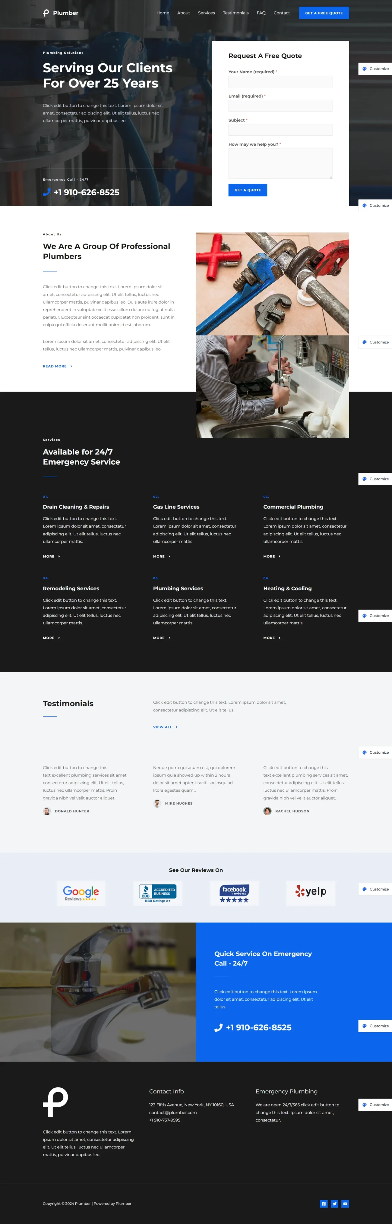 Plumber digitizer sol WordPress Themes