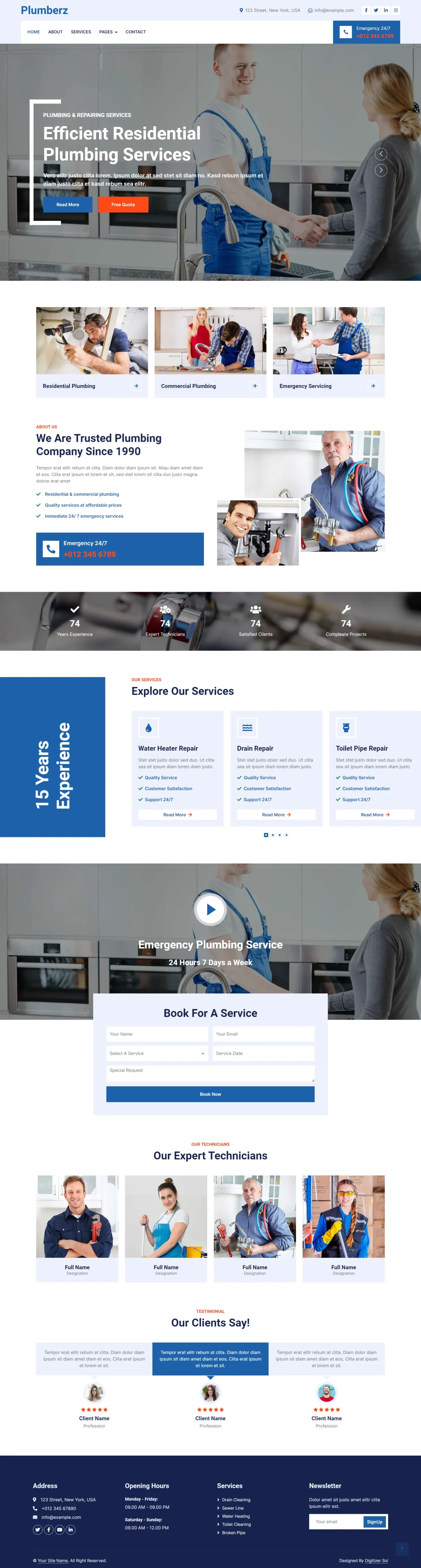 Plumbing digitizer sol WordPress Themes