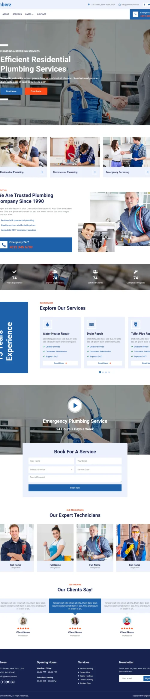 Plumbing digitizer sol WordPress Themes