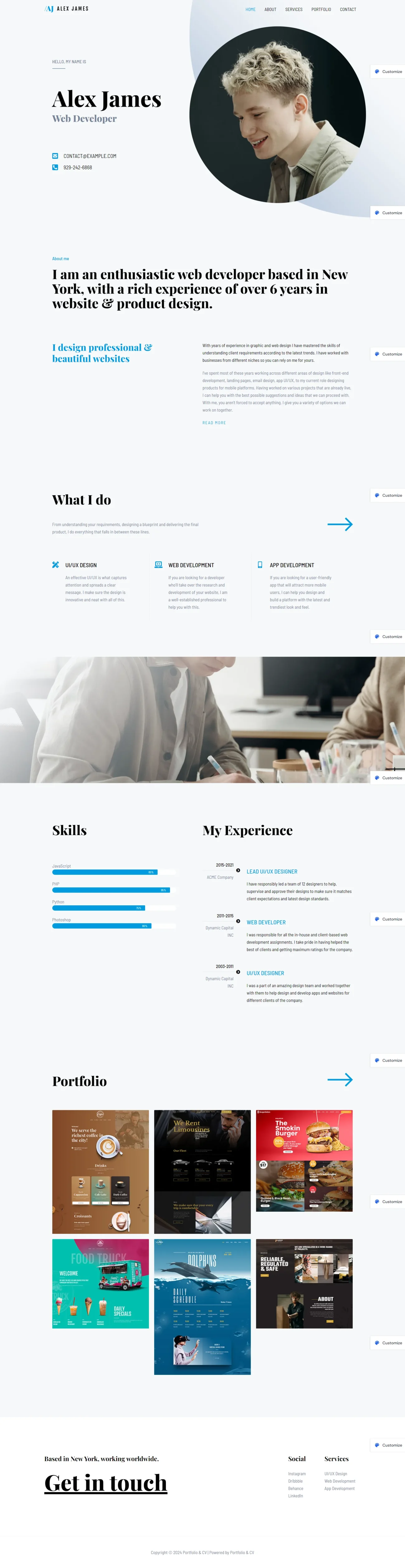 Portfolio digitizer sol WordPress Themes