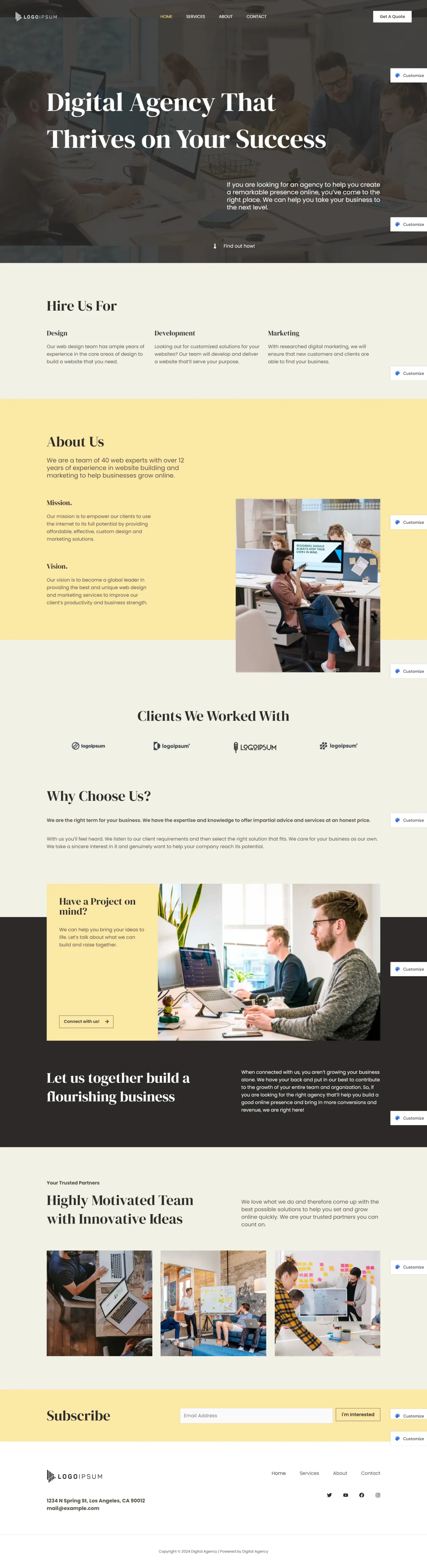 Pro Digital Agency digitizer sol WordPress Themes