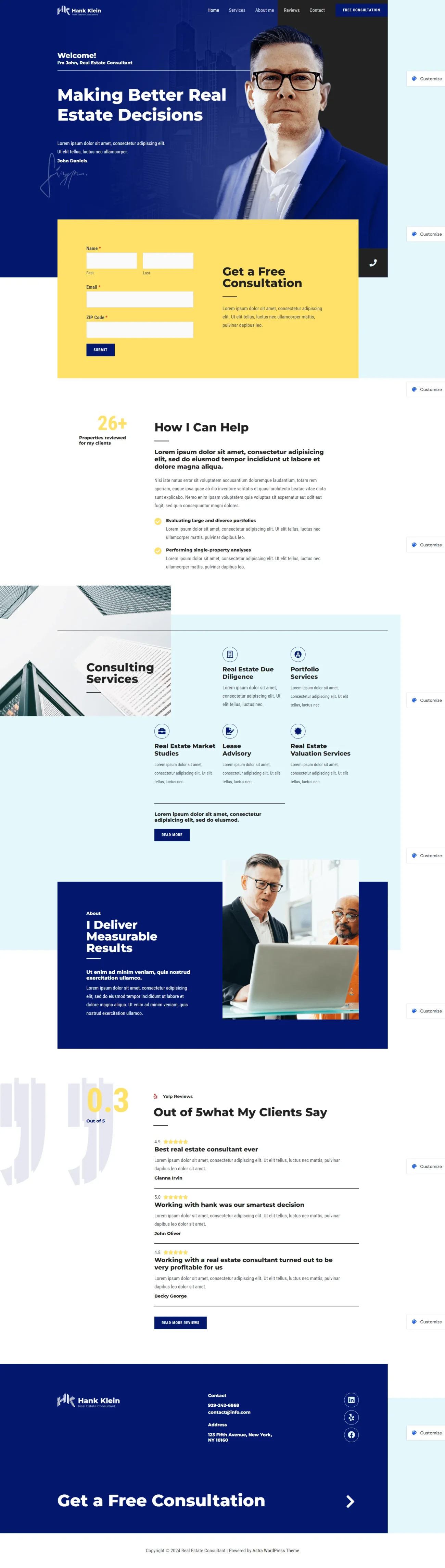 Real Estate Consultant digitizer sol WordPress Themes