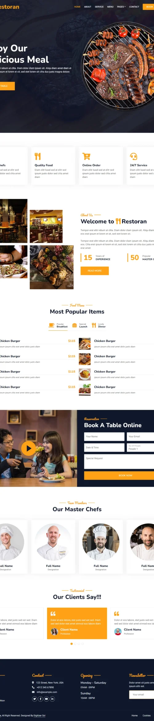 Restaurant digitizer sol WordPress Themes