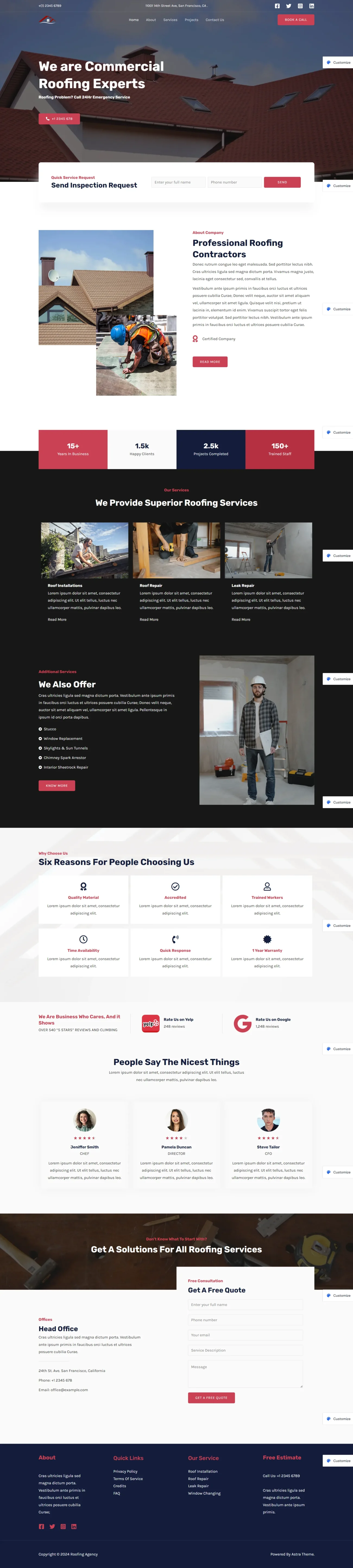 Roofing Agency digitizer sol WordPress Themes