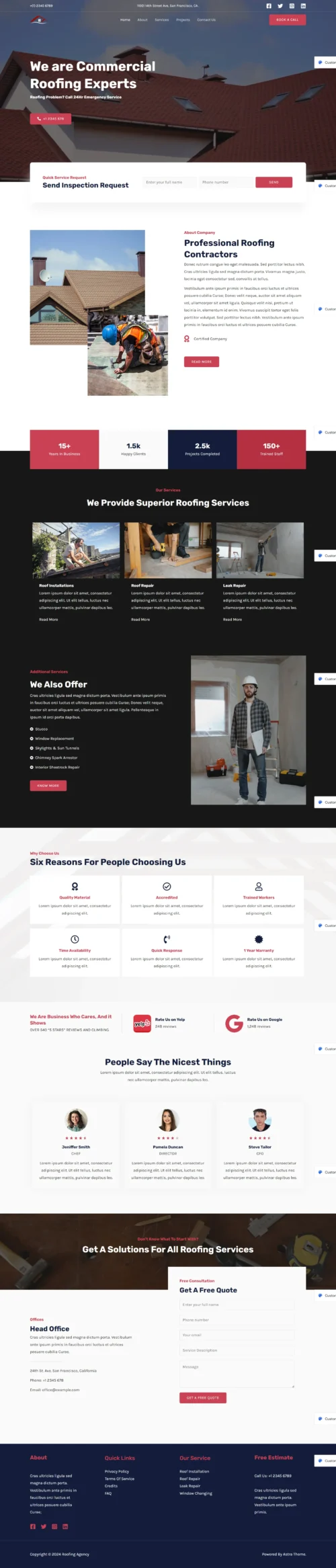 Roofing Agency digitizer sol WordPress Themes