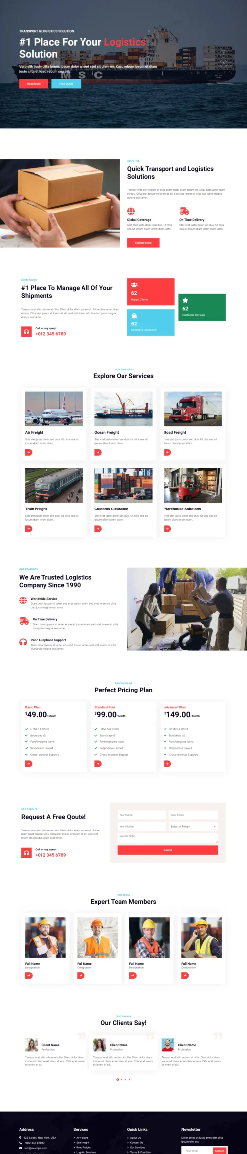 Shipping Company digitizer sol WordPress Themes