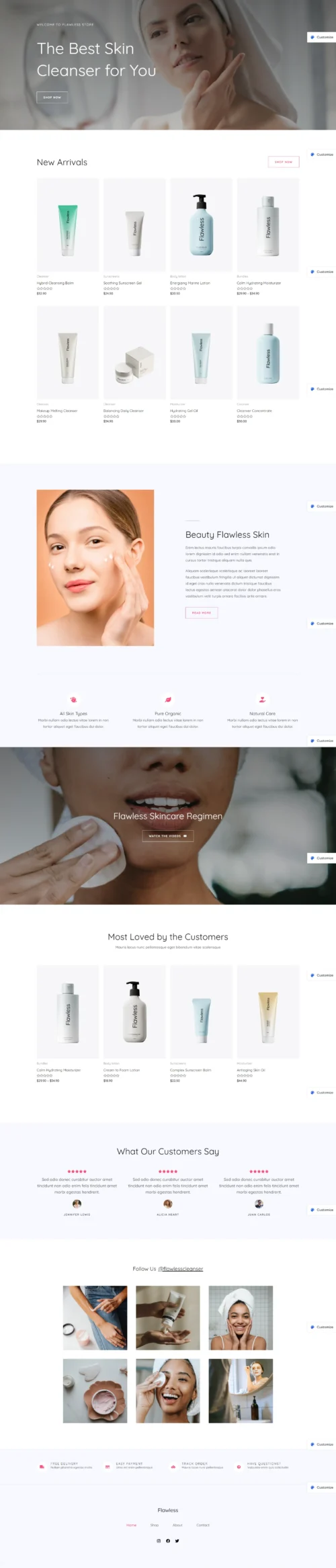 Skin Cleanser Store digitizer sol WordPress Themes