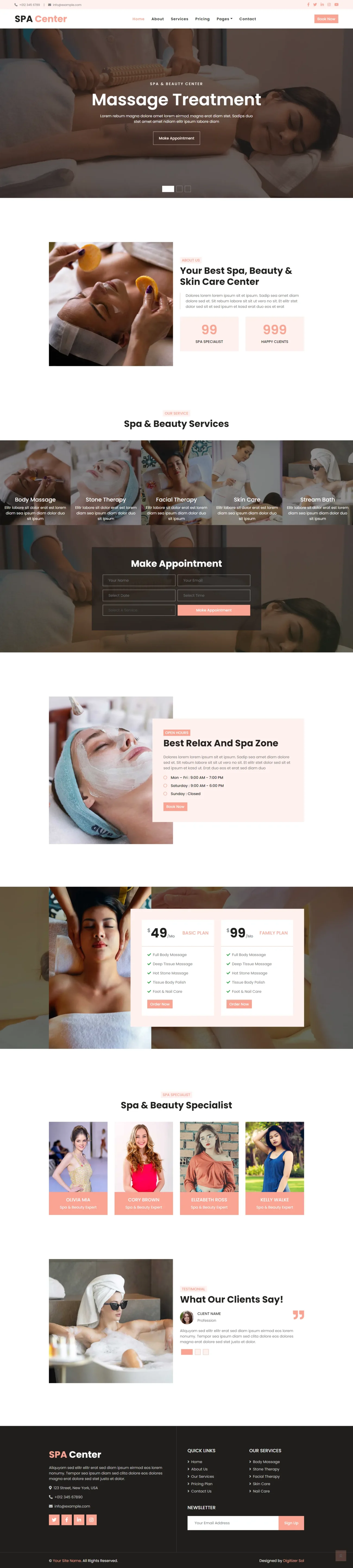 Spa-Html digitizer sol Website WordPress Themes