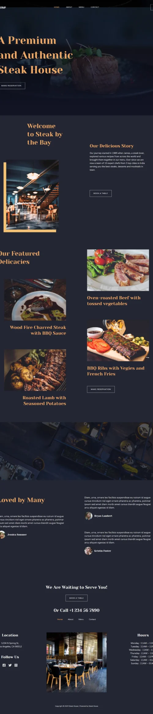 Steak House digitizer sol WordPress Themes