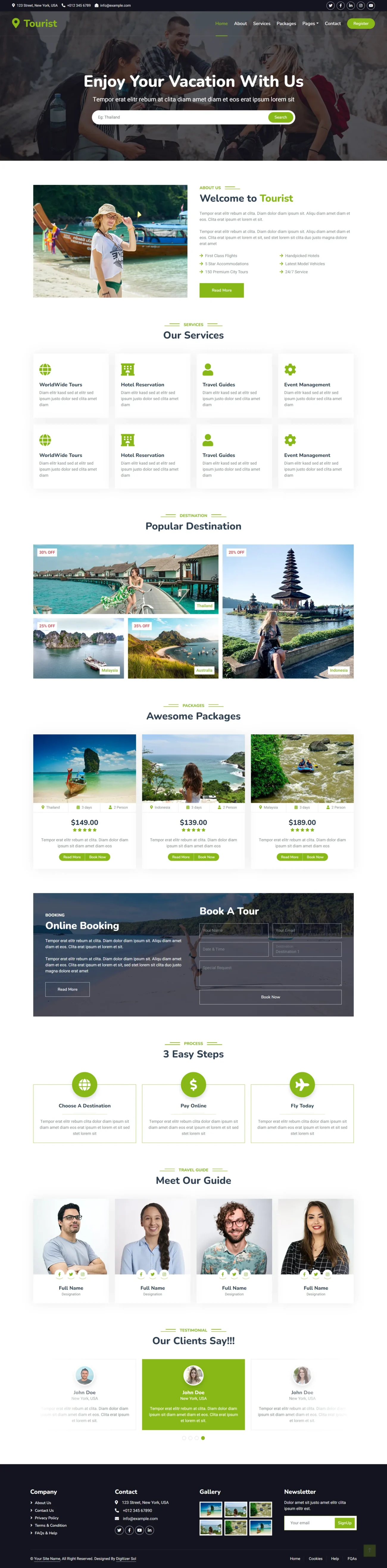 Travel Website digitizer sol WordPress Themes