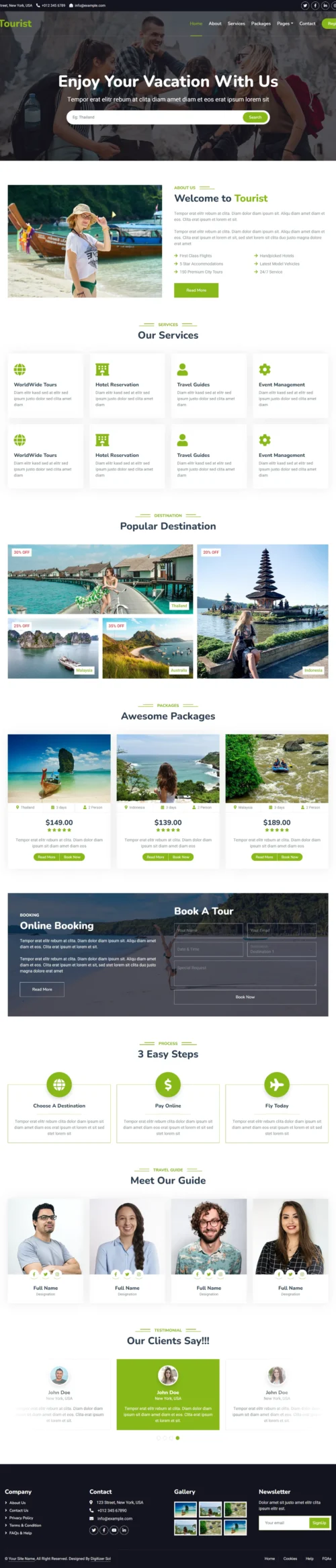 Travel Website digitizer sol WordPress Themes