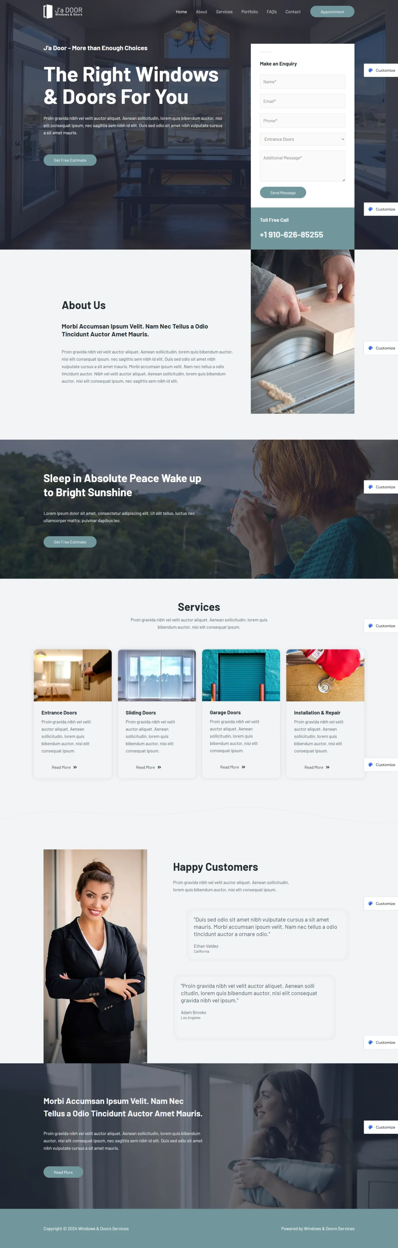 Windows & Doors digitizer sol WordPress Themes