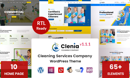 Clenia - Cleaning Services Theme